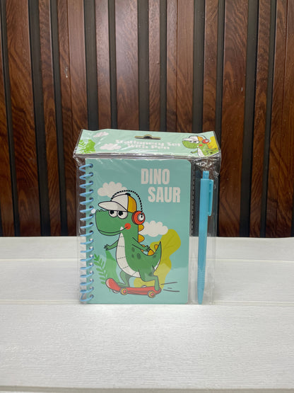 Mini Notebook with Pen (Dino Theme)
