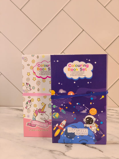 3 Fold Coloring Book Set