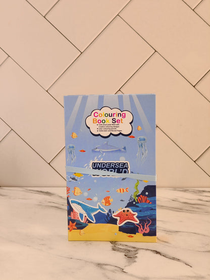 3 Fold Coloring Book Set