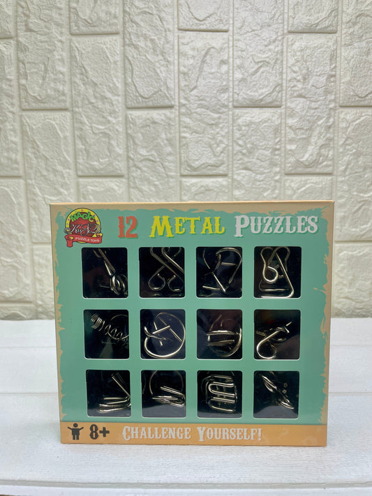 12 Metal Puzzle Set